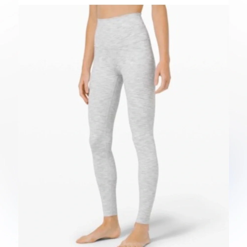 Lululemon Athletica Gray High-Waisted Wunder Under Leggings
